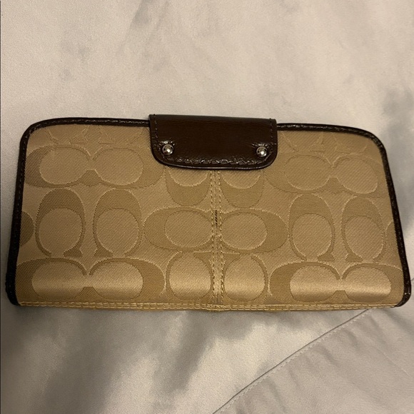 Coach Tan and Brown Women's Wallet - Picture 2 of 6